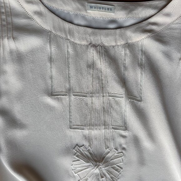 Whistles Cream Silk Dress - UK 12 / EU 40 / US 8 - Picture 2 of 13